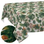 Tischdecke abwaschbar Tischwäsche Tischtuch Stoff Tafeldecke Baumwolle Polyester Outdoor Gartentischdecke Dschungel