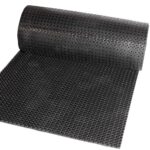 Ringgummimatte Meterware Ringmatte Schwarz Stärke 13mm 63x134,5cm