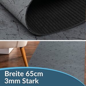 Teppichläufer Läufer Flur Küchenläufer rutschfest Velvet Rot Breite 65cm / 100cm