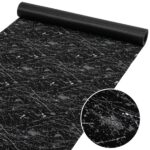 Teppichläufer Läufer Flur Küchenläufer rutschfest Velvet Schwarz Breite 65cm / 100cm