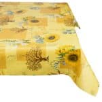 Wachstischdecke Wachstuch Tischdecke abwaschbar Gartentischdecke pflegeleicht Sonnenblume