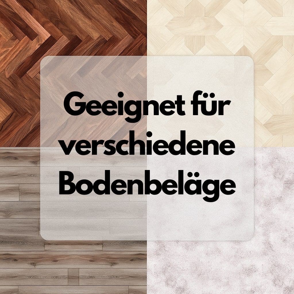 Geeignet für verschiedene Bodenbeläge Bodenschutzmatte Bürostuhl Bürostuhlunterlage nach Maß mit tollen Farben Volltondruck