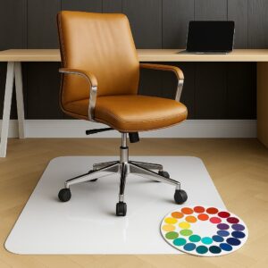 Bodenschutzmatte Bürostuhl Bürostuhlunterlage nach Maß mit tollen Farben Volltondruck