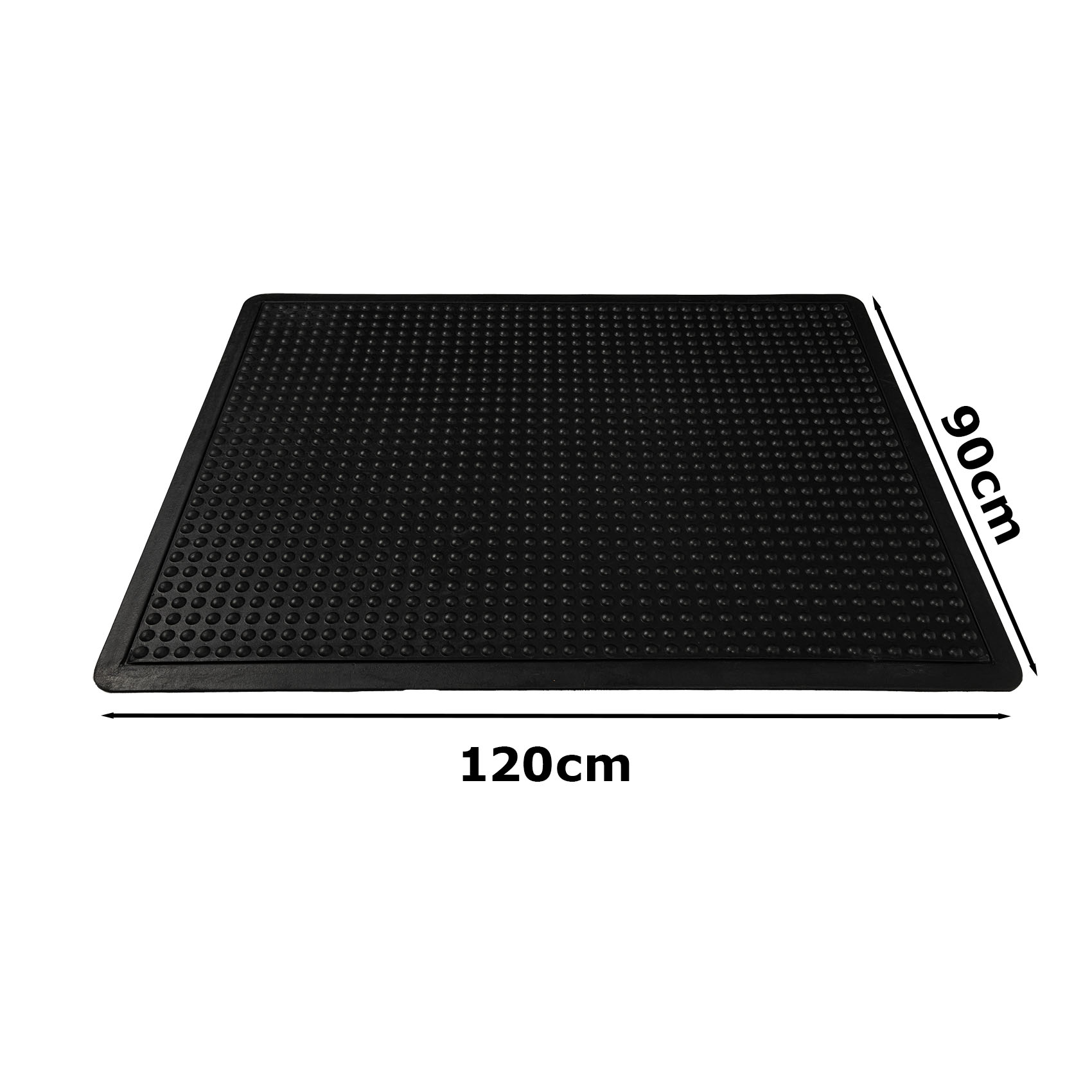 Anti Ermüdungsmatte Arbeitsplatzmatte ergonomische Fußmatte Stehmatte Gummimatte mit Noppen – 90x120cm