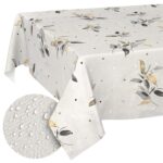 Wachstischdecke Wachstuch Tischdecke abwaschbar Gartentischdecke pflegeleicht Silberblat