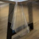 Tischdecke transparent mit Glitzer durchsichtige Tischdecke Tischschutz transparent 0,15mm