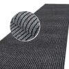 Schmutzfangmatte Sauberlaufmatte Meterware Fußmatte Teppich Läufer Flur Grau Breite 100 cm – 100 x 100 cm