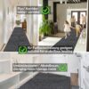 Schmutzfangmatte Sauberlaufmatte Meterware Fußmatte Teppich Läufer Flur Grau Breite 100 cm – 100 x 100 cm