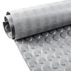 Gummimatte Meterware Noppenmatte TPE Gummi Bodenbelag Gummiläufer Noppen geruchsarm 3mm stark Grau Breite 140cm – 100 x 140 cm