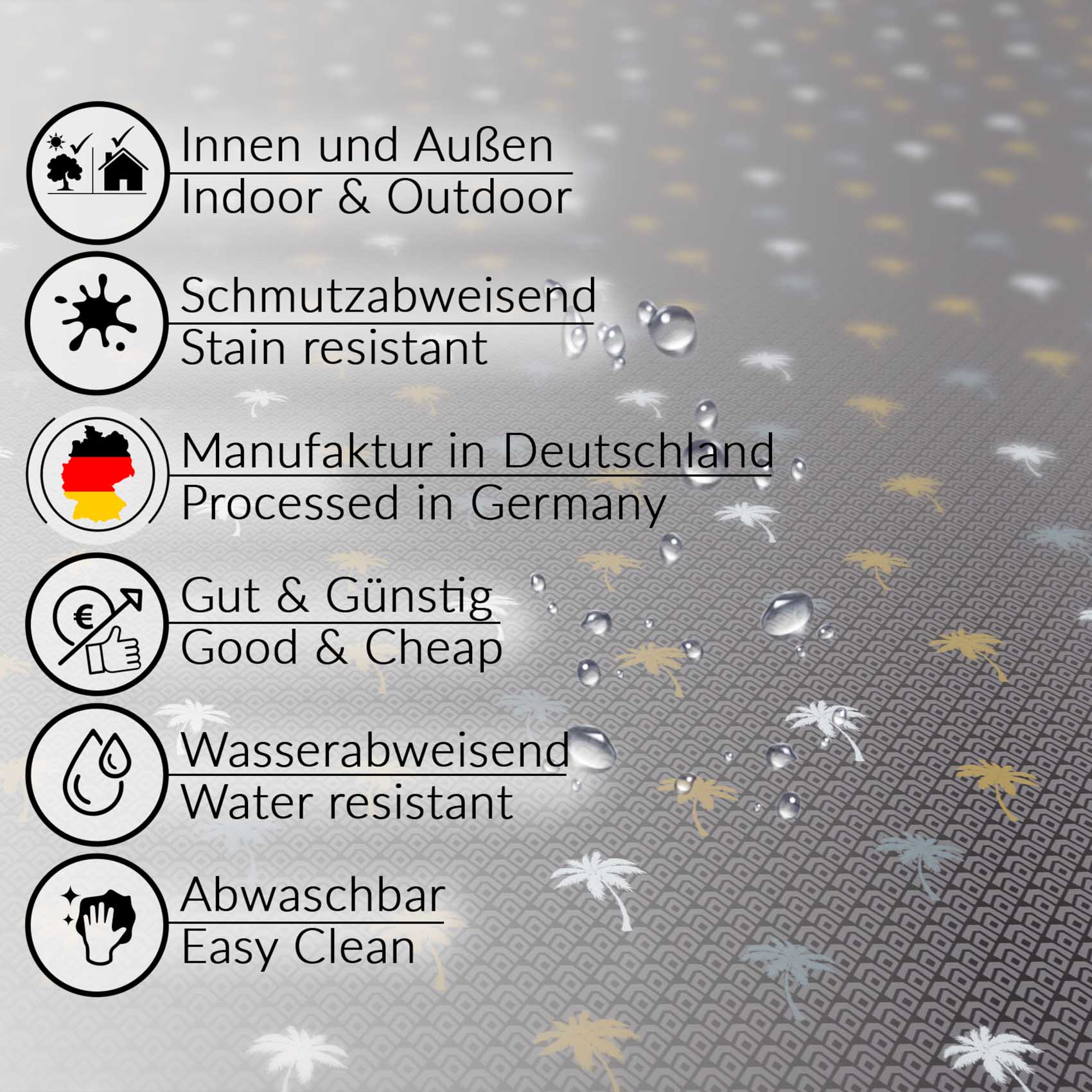 BW50342_30_2-jpg Tischdecke Palmen aus Gold Geometrie Anthrazit pflegeleicht abwaschbar Wachstuch Wachstuchtischdecke