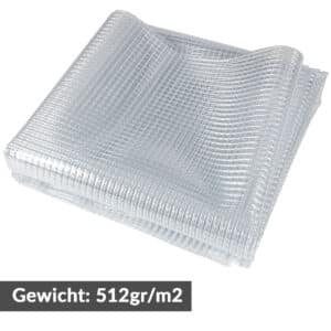 Gitterfolie Abdeckplane PVC Plane Abdeckfolie Gewächshaus Folie wasserdicht transparent UV-beständig Meterware