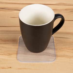 Tassenuntersetzer Untersetzer für Gläser Glasuntersetzer Getränkeuntersetzer transparent Set