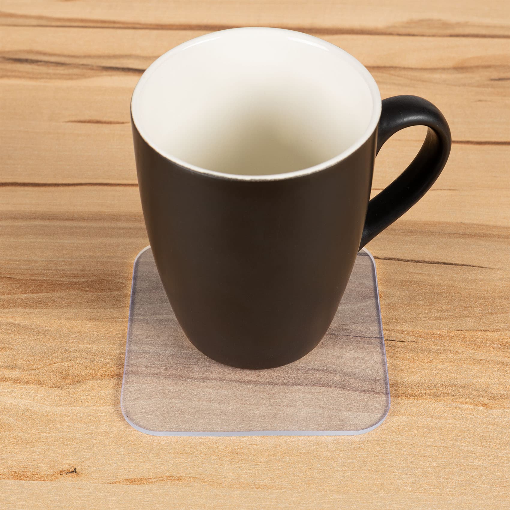 Tassenuntersetzer Untersetzer für Gläser Glasuntersetzer Getränkeuntersetzer transparent Set - rechteck / 2-stueck / 2-mm