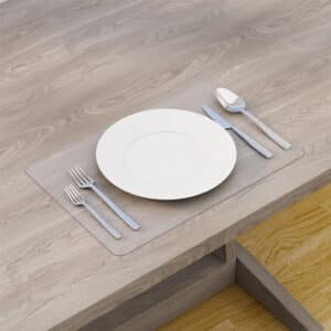 Platzdeckchen Platzset Tischset abwaschbar Tischuntersetzer transparent PVC