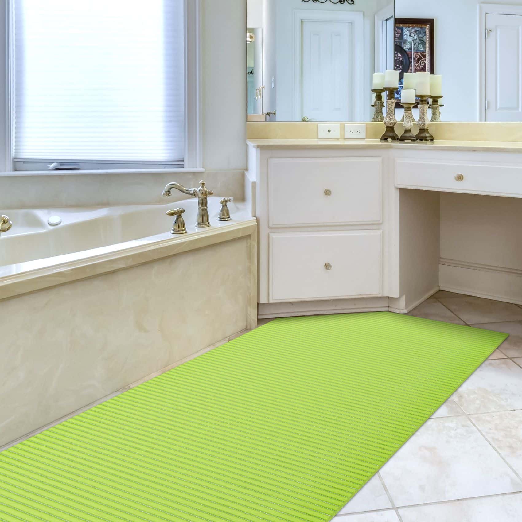 Badematte Uni Apfelgrün 50cmx100cm