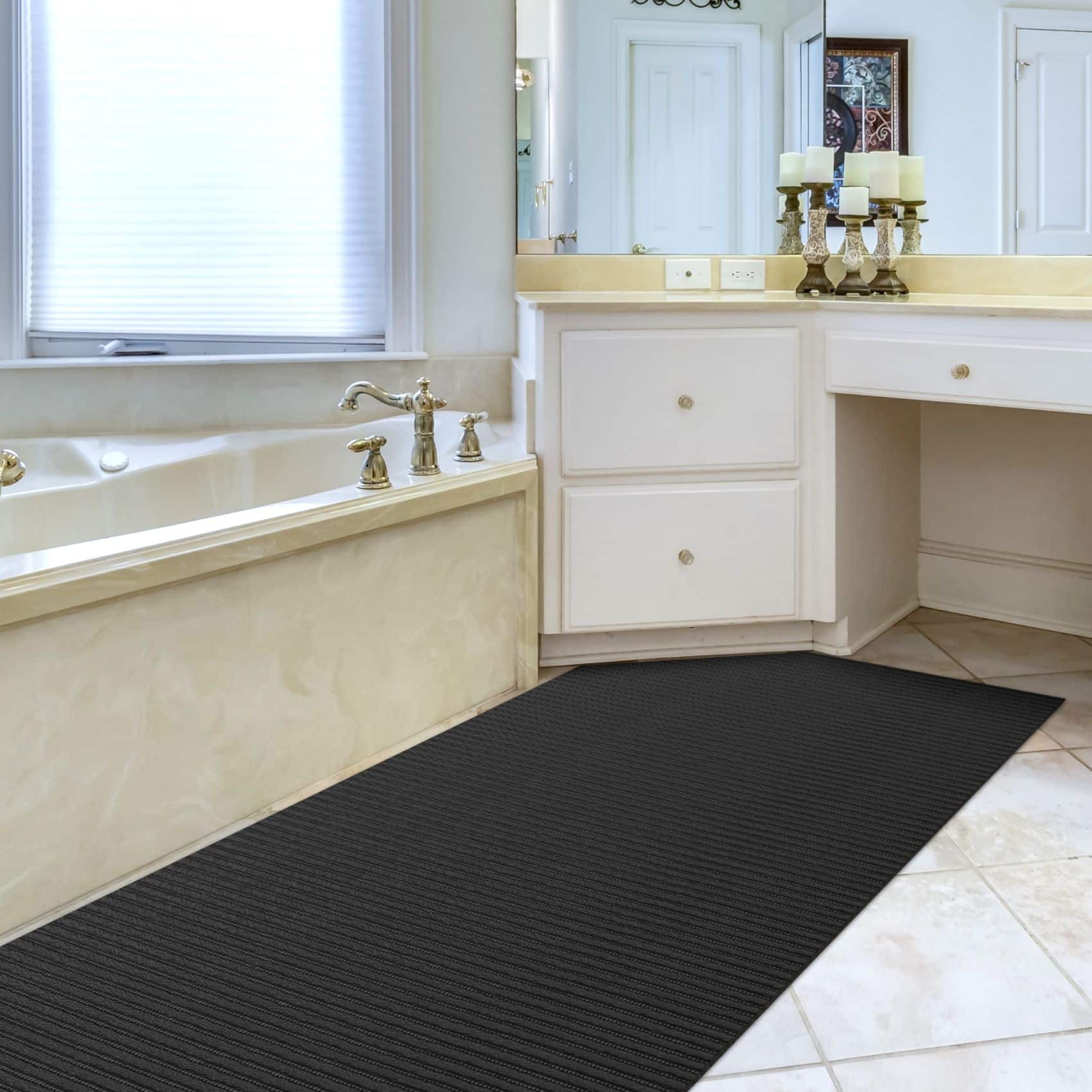 Badematte Uni Dunkelgrün 65cmx80cm