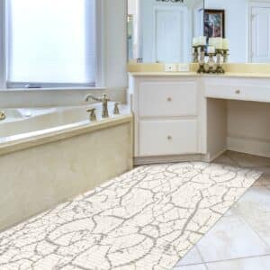 Badematte Marmor Grau 60x125cm