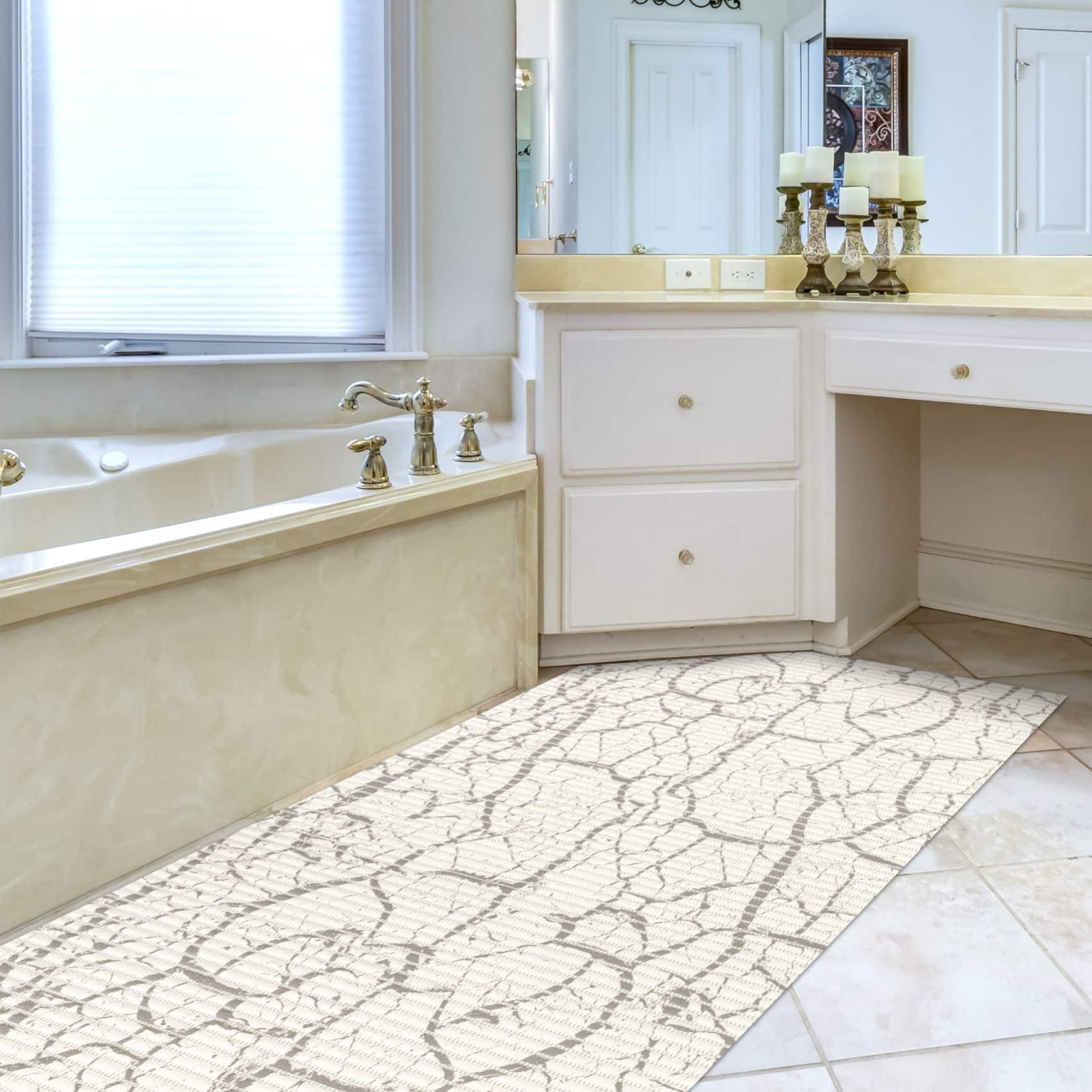 Badematte Marmor Grau 60x125cm