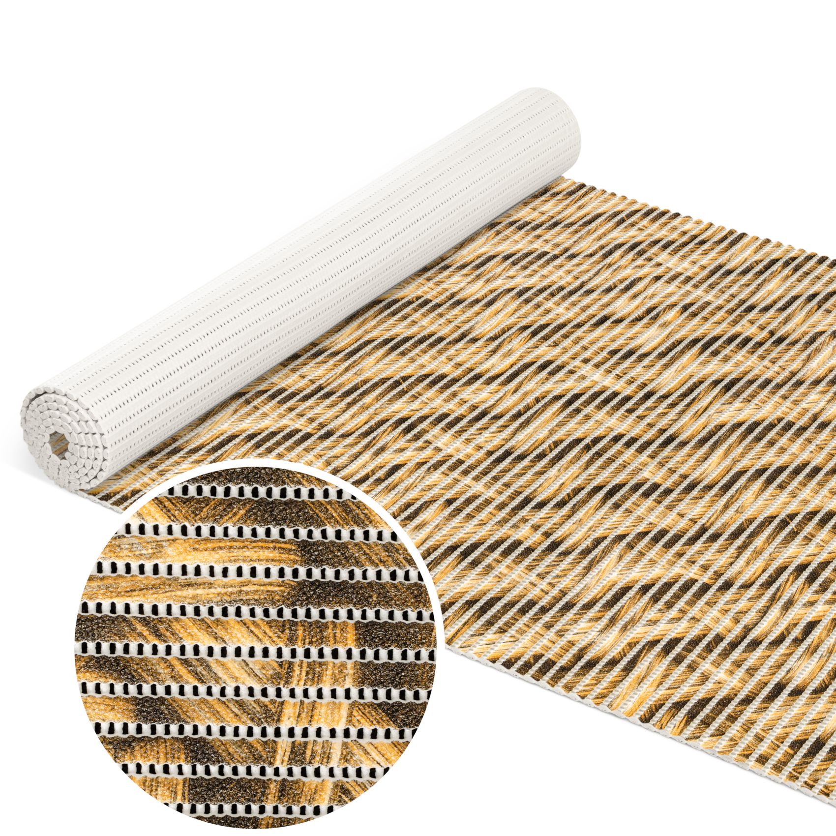 BadematteFlechtoptik Rattan Beige Breite 65cmx 50cm