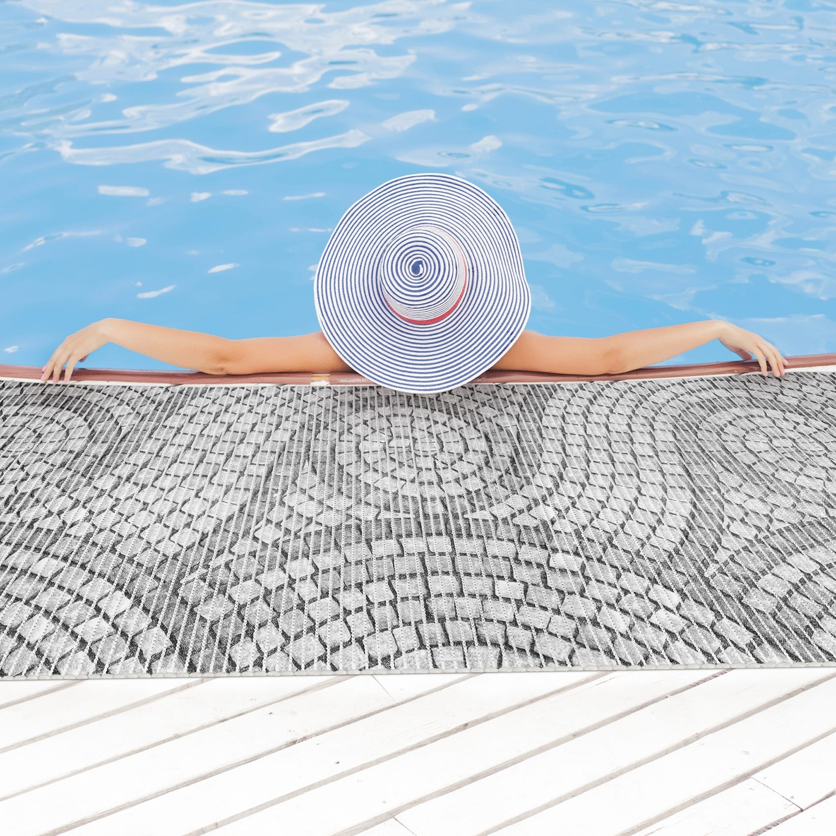 Mosaiksteine Steine in Grau 80x65cm