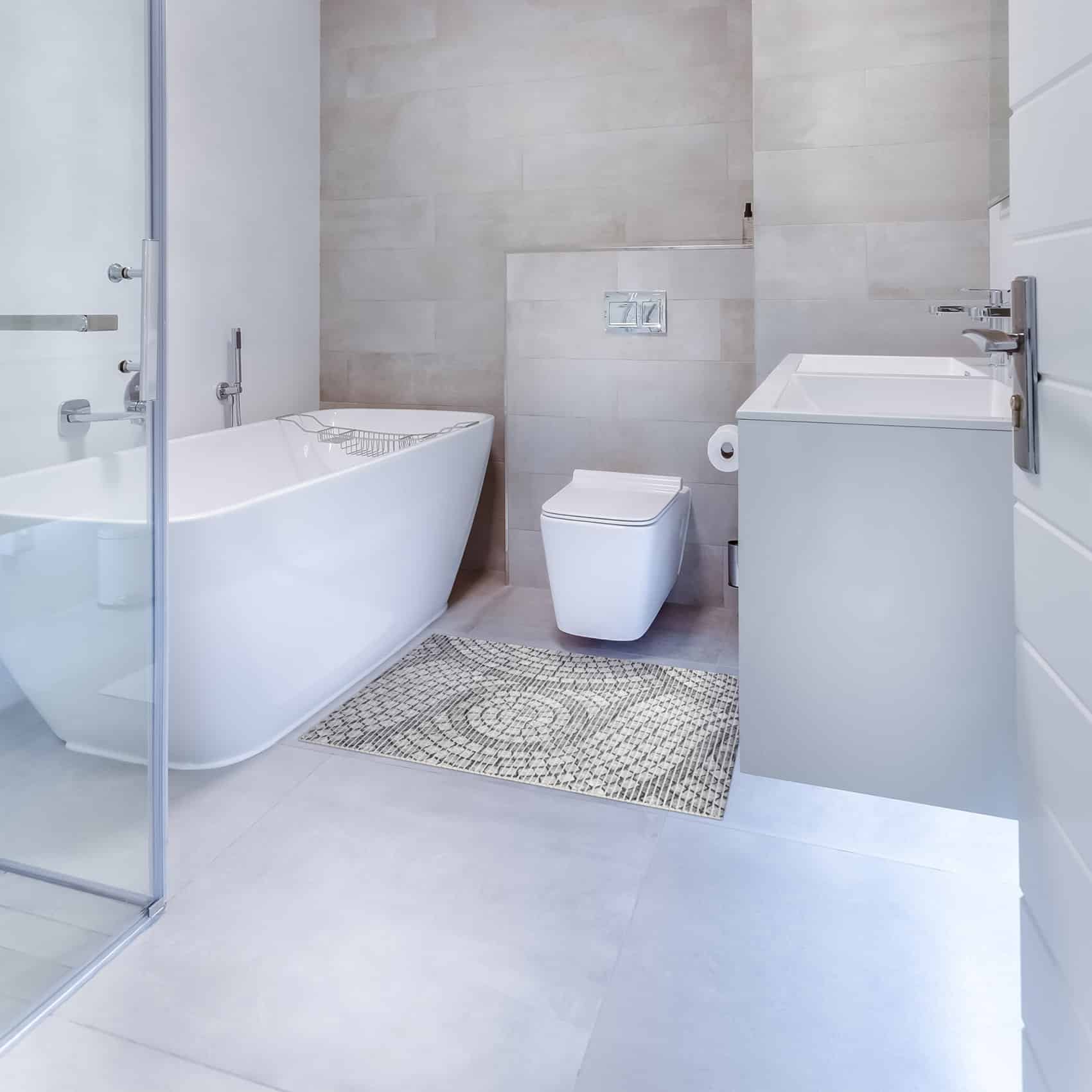 Mosaiksteine Steine in Grau 80x65cm