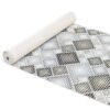 DM135D_10B Badematte aus Meterware Karo Grau Breite 65cm Weichschaummatte