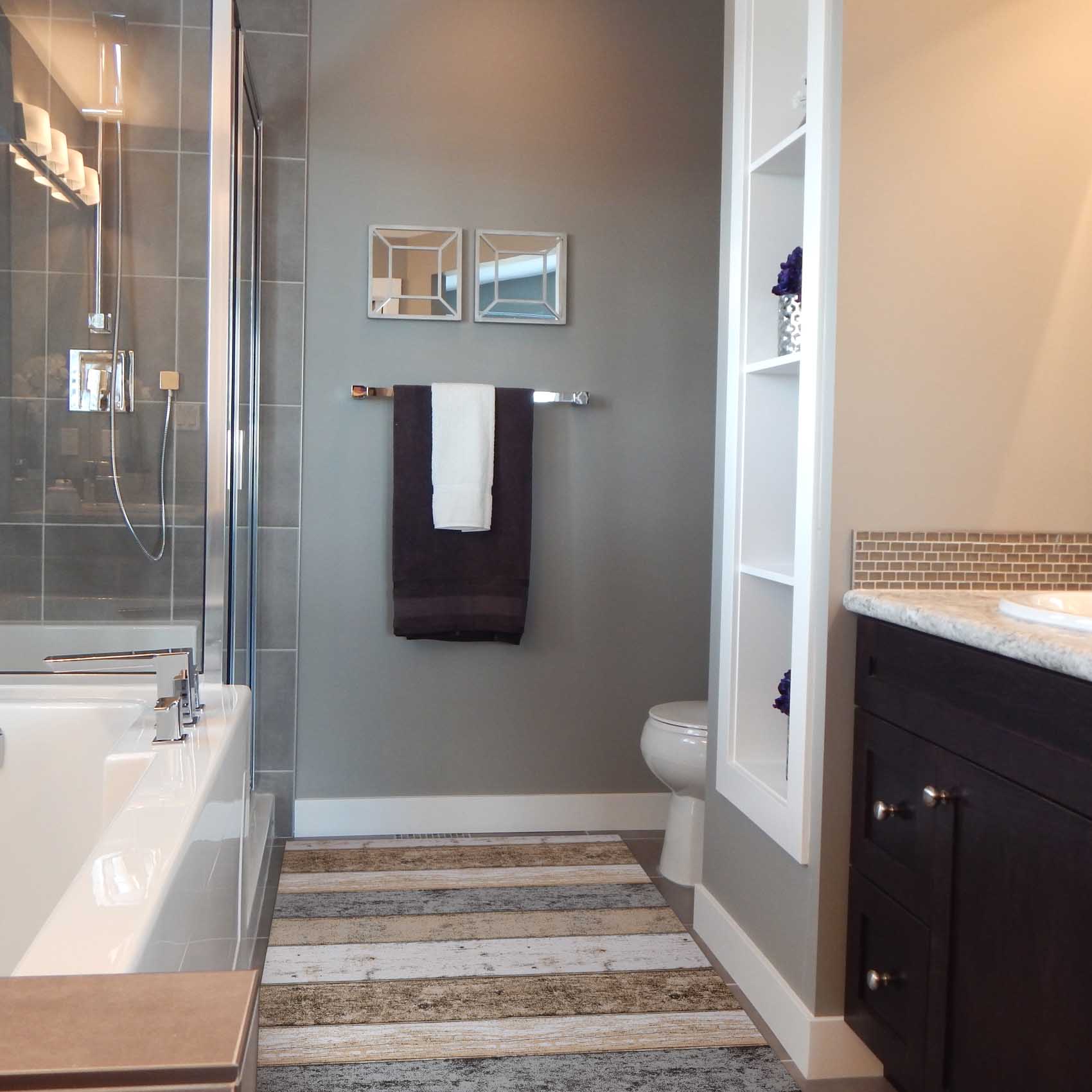 Küchenläufer Wood Industry Holz Braun Breite 50cm Bodenteppich 65cm