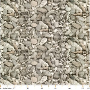 Steine Kieselsteine Grau 50x130cm