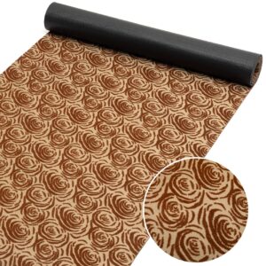 Teppichläufer Läufer Flur Küchenläufer rutschfest Rosen Beig Breite 65cm / 100cm