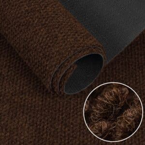 Teppichläufer Schmutzfangläufer Flur Läufer Teppichboden Meterware 120 cm robust rutschfest Sauberlaufmatte Schmutzfangmatte Braun