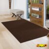 Teppichläufer Schmutzfangläufer Flur Läufer Teppichboden Meterware 120 cm robust rutschfest Sauberlaufmatte Schmutzfangmatte Braun