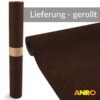 Teppichläufer Schmutzfangläufer Flur Läufer Teppichboden Meterware 120 cm robust rutschfest Sauberlaufmatte Schmutzfangmatte Braun