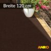 Teppichläufer Schmutzfangläufer Flur Läufer Teppichboden Meterware 120 cm robust rutschfest Sauberlaufmatte Schmutzfangmatte Braun