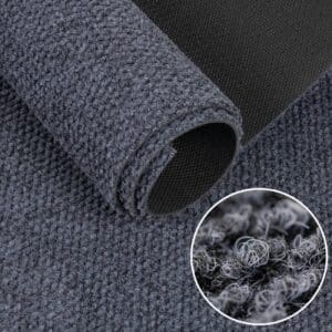 Sauberlaufmatte Schmutzfangmatte Teppichläufer Flur Läufer Teppich Bob Schmutzfangläufer Grau Meterware Breite 120cm