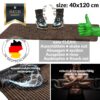 SMERBRAU-040-120_30 Kopie von Schmutzfangmatte Fußmatte MISCHA 40x60cm Braun #1 – Ansicht 3