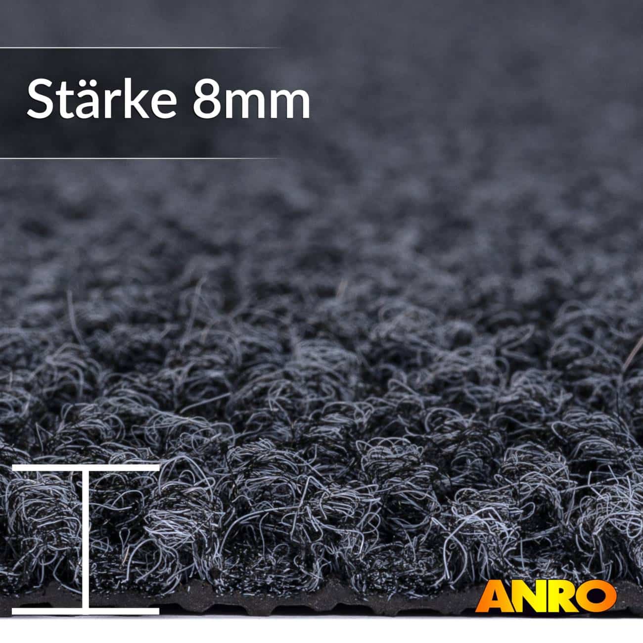 Schmutzfangmatte Fußmatte Fußabtreter Sauberlaufmatte Fußabstreifer Bob extrem robust Grau