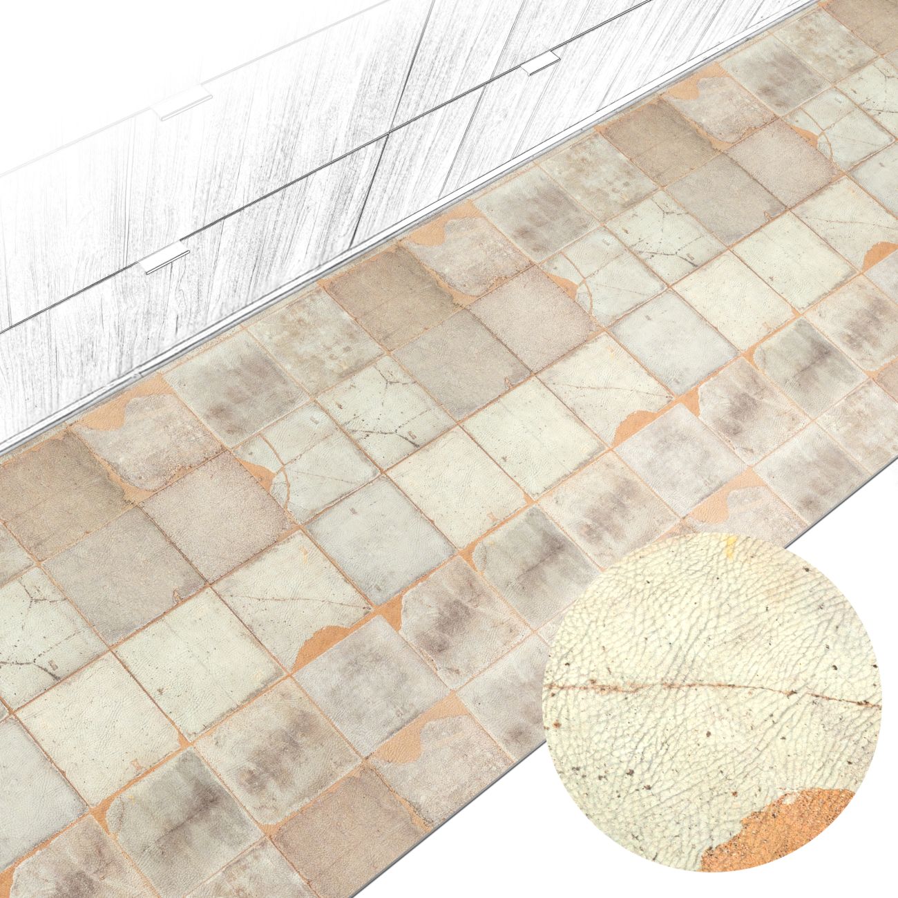 ANRO Küchenläufer abwaschbar Ethno LADY Läufer pflegeleicht Küchenteppich, Rechteckig, Höhe: 3 mm, robust schmutzabweisend 67x100cm Ethno Beige robust