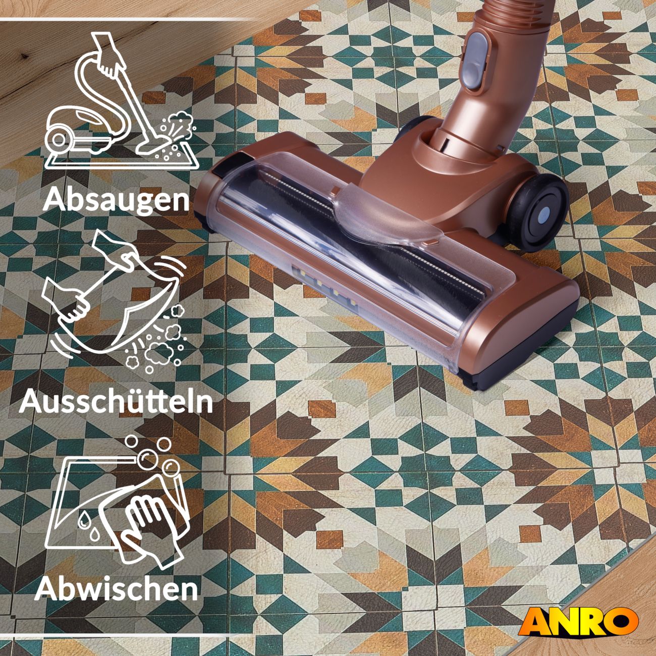 Küchenläufer Küchenteppich abwaschbar Teppichläufer Küche Läufer Flur – Ansicht 6
