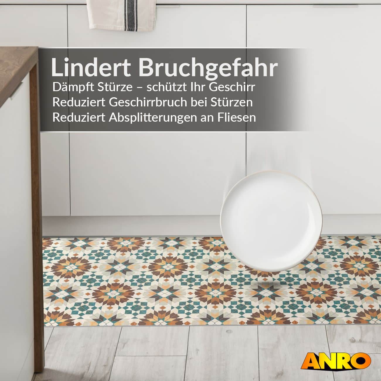 Küchenläufer Küchenteppich abwaschbar Teppichläufer Küche Läufer Flur – Ansicht 7