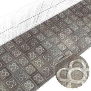 Küchenläufer Küchenteppich abwaschbar Teppichläufer Küche Läufer Flur Küchenvorleger rutschfest Barcelona-Blume Breite 67cm