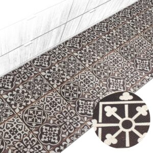 Küchenläufer Küchenteppich abwaschbar Teppichläufer Küche Läufer Flur Küchenvorleger rutschfest Maurische Fliesen Breite 67cm