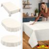 Tischdecke abwaschbar Tischwäsche Stoff Tischtuch Lotuseffekt Outdoor Gartentischdecke Baumwolle Polyester Flora