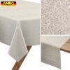 Tischdecke abwaschbar Tischwäsche Stoff Tischtuch Lotuseffekt Outdoor Gartentischdecke Baumwolle Polyester Flora