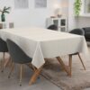 Tischdecke abwaschbar Tischwäsche Stoff Tischtuch Lotuseffekt Outdoor Gartentischdecke Baumwolle Polyester Flora