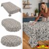 Tischdecke abwaschbar Tischwäsche Stoff Tischtuch Lotuseffekt Outdoor Gartentischdecke Baumwolle Polyester Gaia