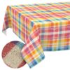 Tischdecke abwaschbar Tischwäsche Stoff Tischtuch Lotuseffekt Outdoor Gartentischdecke Baumwolle Polyester Daphne
