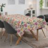 Tischdecke abwaschbar Tischwäsche Stoff Tischtuch Lotuseffekt Outdoor Gartentischdecke Baumwolle Polyester Linna