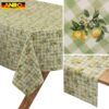 Tischdecke abwaschbar Tischwäsche Stoff Tischtuch Lotuseffekt Outdoor Gartentischdecke Baumwolle Polyester Lemone
