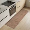 Küchenläufer Küchenteppich abwaschbar Teppichläufer Küche Läufer Flur Küchenvorleger rutschfest Rattanoptik Breite 67cm