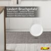 Küchenläufer Küchenteppich abwaschbar Teppichläufer Küche Läufer Flur Küchenvorleger rutschfest Uni Anthrazit Breite 67cm
